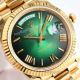 QF Clone Rolex Day-date 40 Green Ombre Dial Watch Yellow Gold 2836 Watch (4)_th.jpg